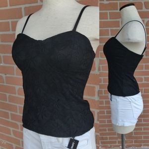 Guess Lace Tank/Strapless Corset Top Black…